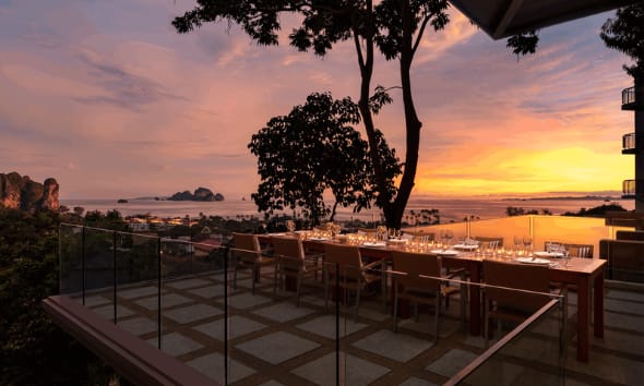 The Cliff Restaurant at Avani Ao Nang Cliff Krabi Resort