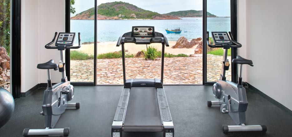 AvaniFit fitness centre overlooking the sea at Avani Quy Nhon
