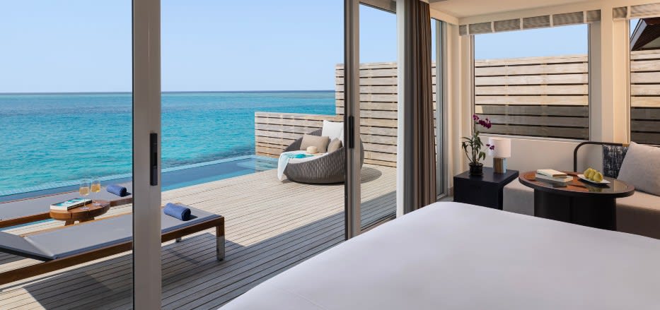 Avani Two Bedroom Over Water Pool Villa Bedroom View - Avani Plus Fares Maldives