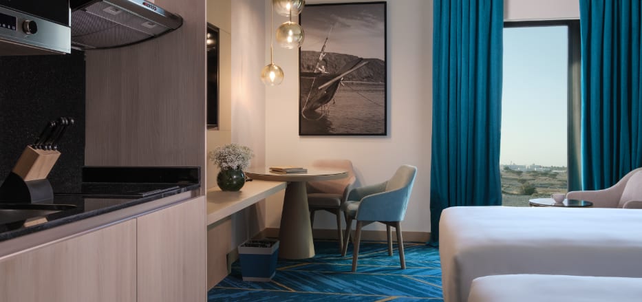 Studio, Designed for convenience, fitted for comfort at Avani Muscat Hotel & Suites, Al Seeb, Muscat, Oman