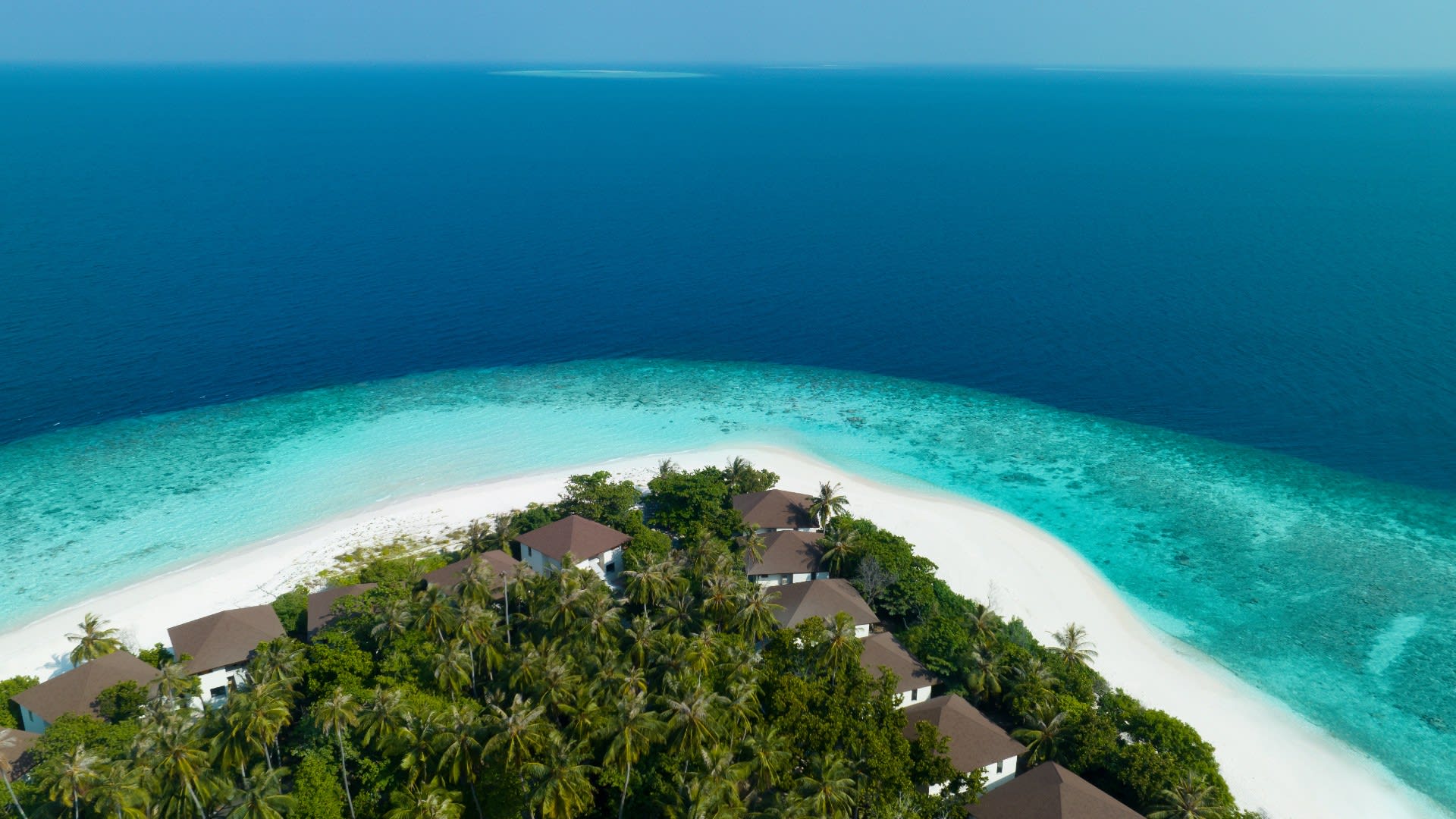 Aerial view of Avani+ Fares Maldives Resort