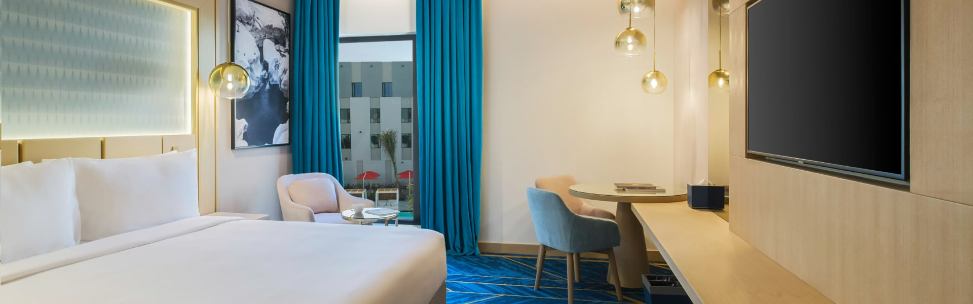 Two Bedroom Apartment Pool View, Most popular and comfortable apartment for all the family at Avani Muscat Hotel &amp; Suites, Al Seeb, Muscat, Oman