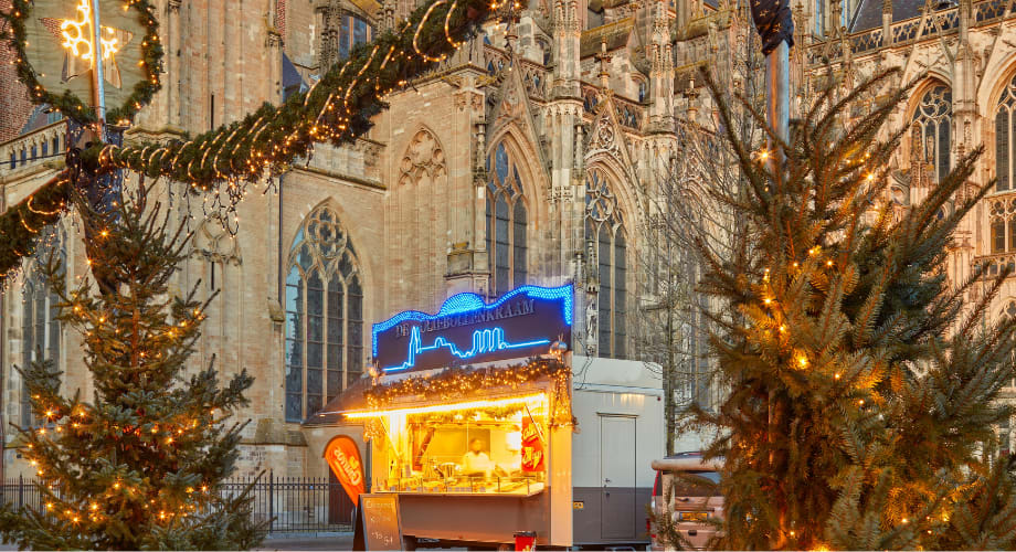 Christmas stalls in the Netherlands