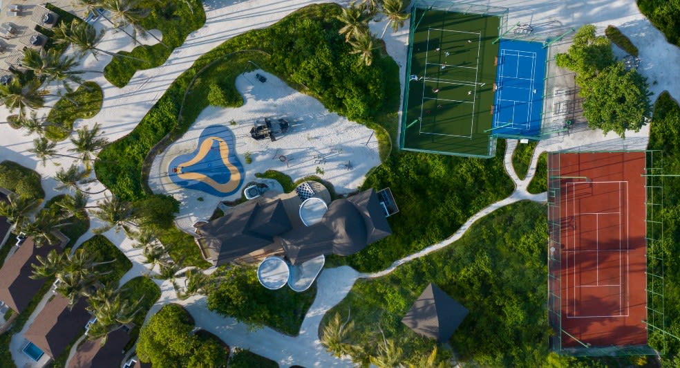 AvaniFIT OUtdoor Courts at Avani+ Fares Maldives Resort