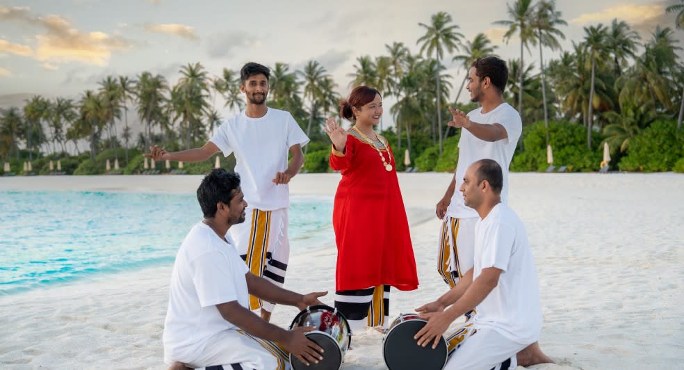 Bodu Beru Traditional Dance Performance at Avani+ Fares Maldives Resort