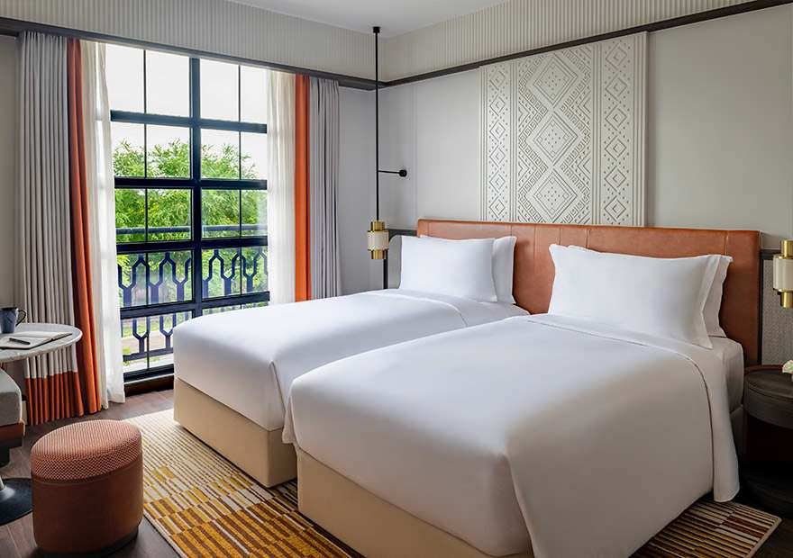 deluxe room twin bedroom avani lanexang vientiane