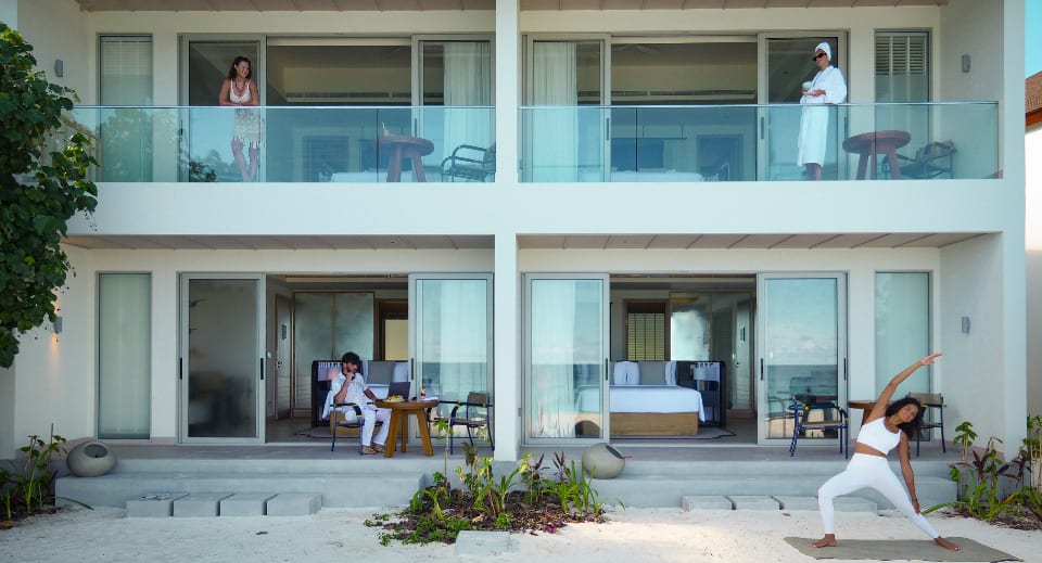 Spacious villas and pavilions  designed for groups