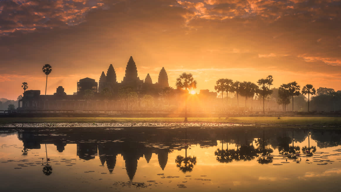Angkor Wat at sunset 