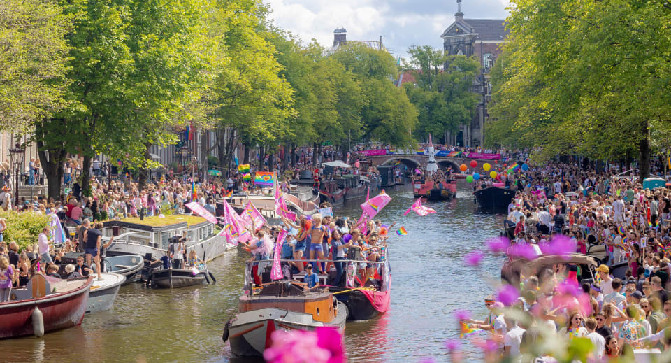 Amsterdam is one of the world's best pride month destinations