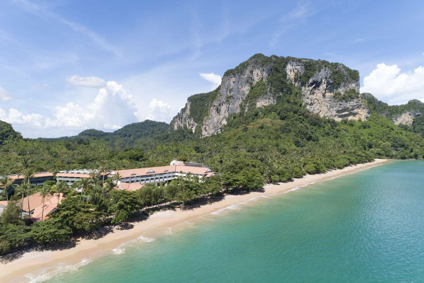An aerial view of Avani Ao Nang Cliff Krabi Resort.