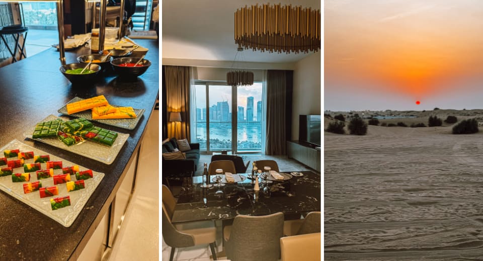 An in-room culinary experience at Avani+ Palm View Dubai
