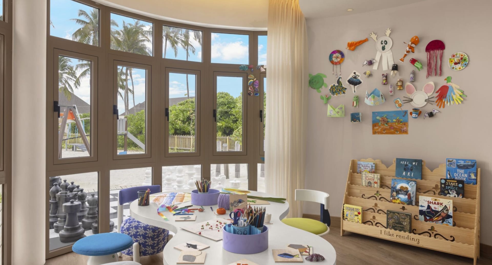 Creative activity space for children at Avani+ Fares Maldives island resort