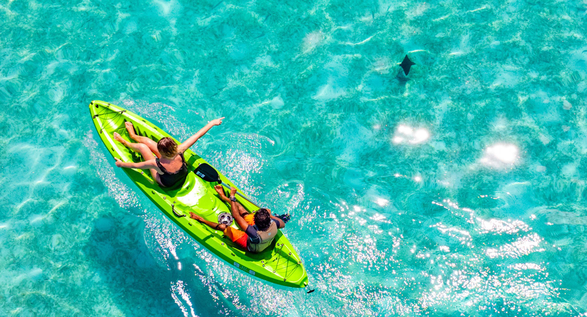 Scenic ocean kayaking experience at Avani+ Fares Maldives island resort