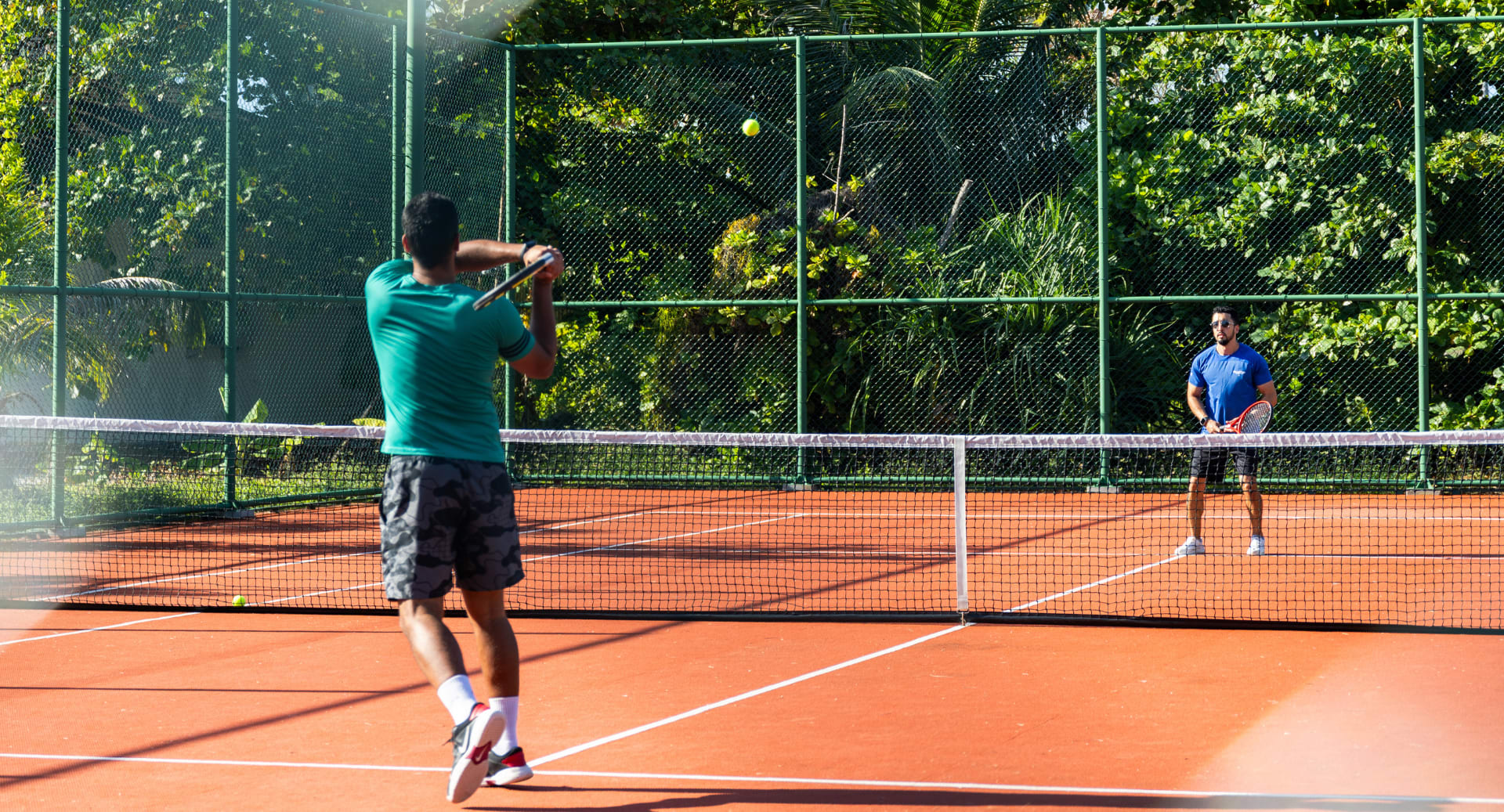 Recreational tennis facilities at Avani+ Fares Maldives island resort