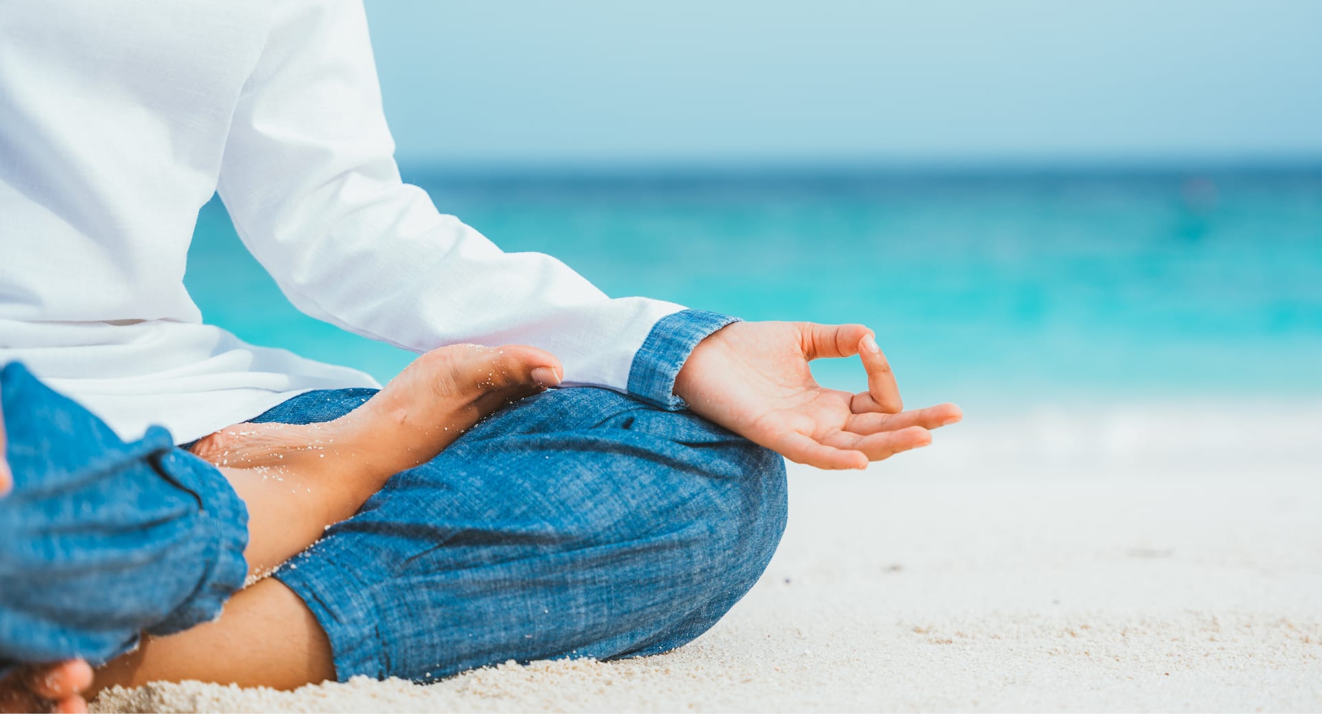 Relaxing beachside meditation experience at Avani+ Fares Maldives island resort