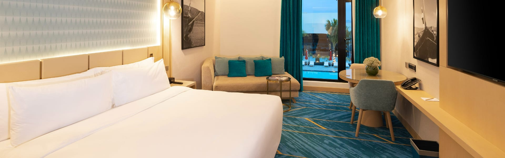 Superior Room, Family friendly hotel, sanctuary in the city with pool view at Avani Muscat Hotel &amp; Suites, Al Seeb, Muscat, Oman