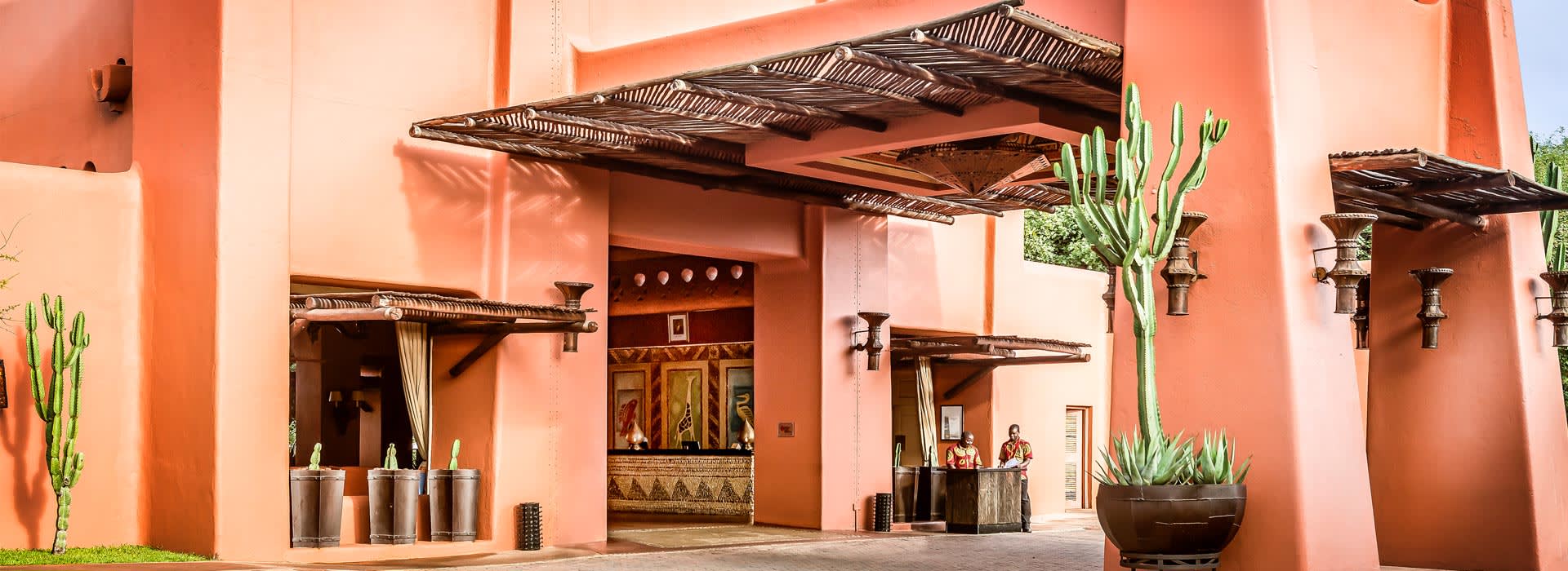 Entrance of AVANI Victoria Falls formerly known as Livingstone hotel