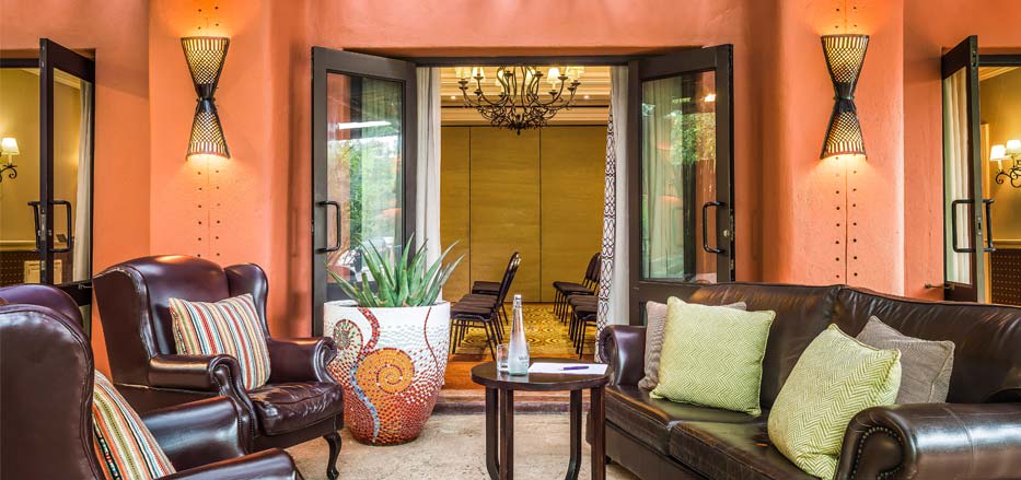 Relaxing area of one of the Conference Venues in Zambia