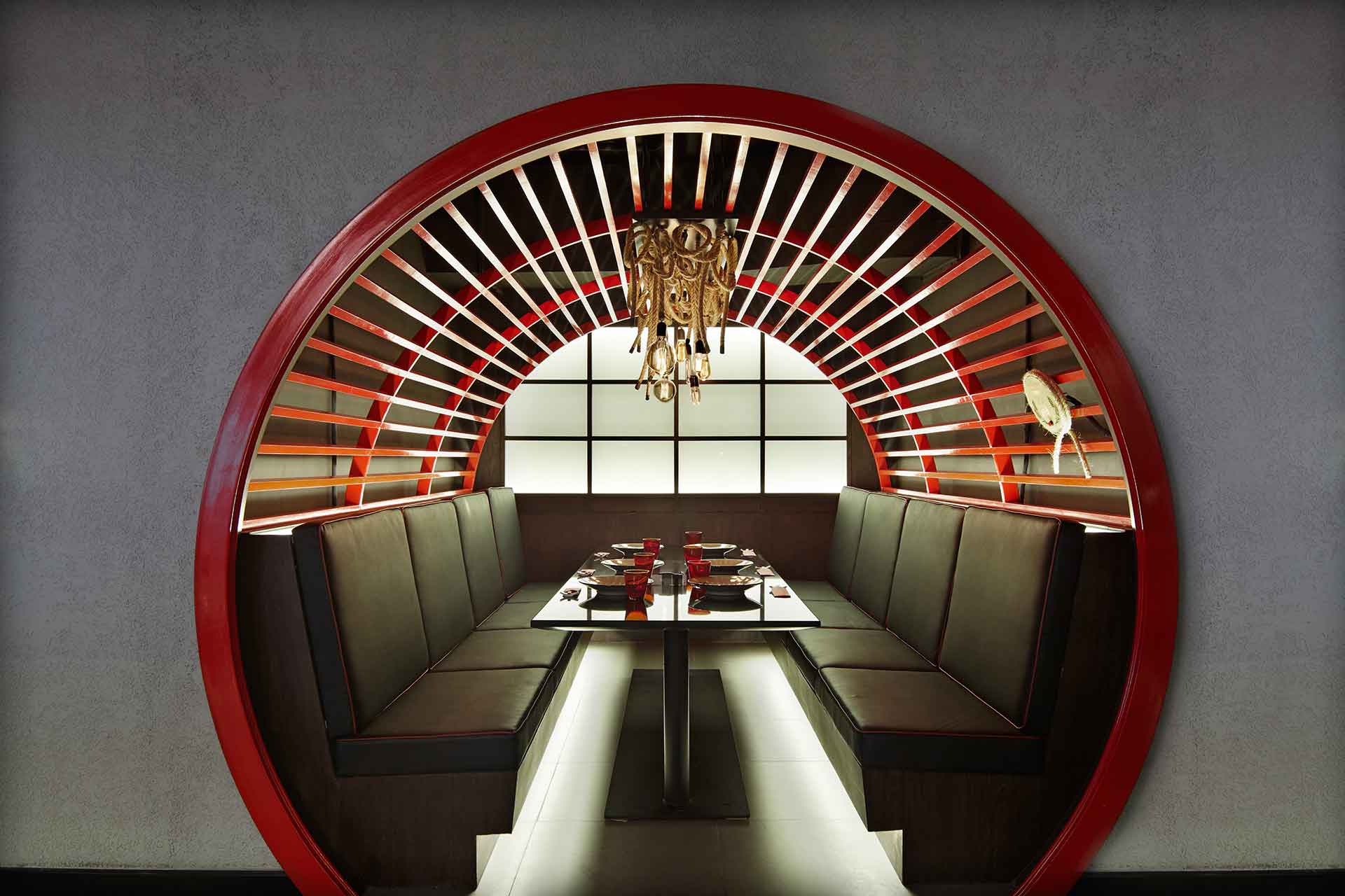 Interior of a private Dining room at AVANI Atrium Bangkok