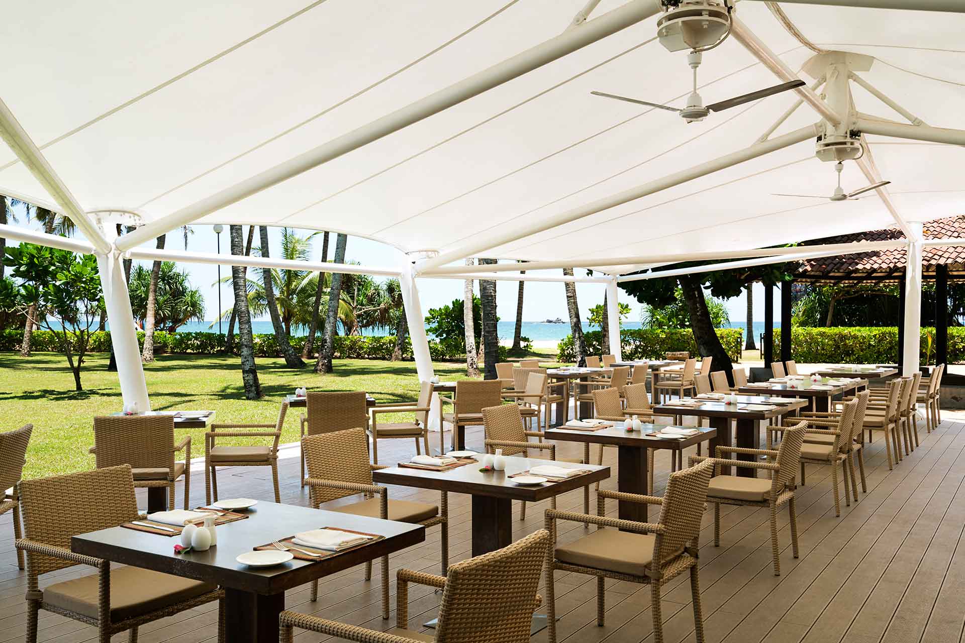 Interior of the Breeze restaurant