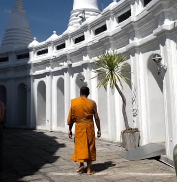 Monk in Bangkok temple