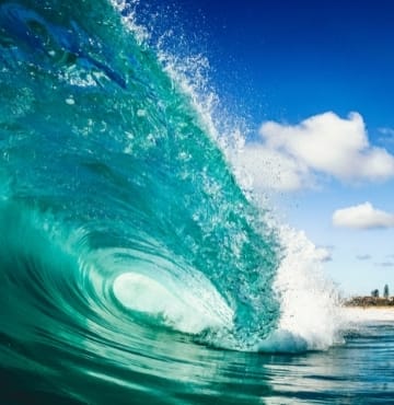 Surfing in Gold Coast