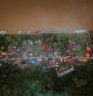 Luang Prabang Laos Aerial