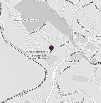 Location of AVANI Maseru on a map