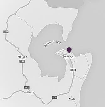 Location of AVANI Pemba Beach Hotel on a map