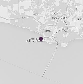 AVANI Sepang Goldcoast resort location on map