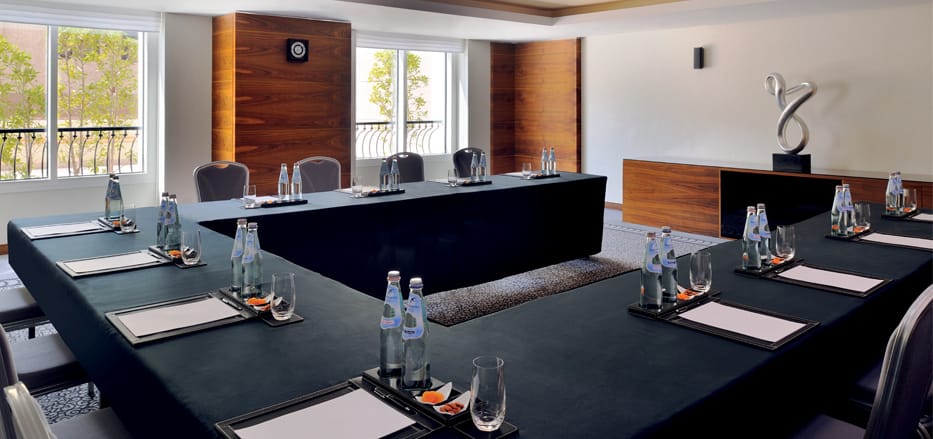 A meeting room of a business hotel in Dubai