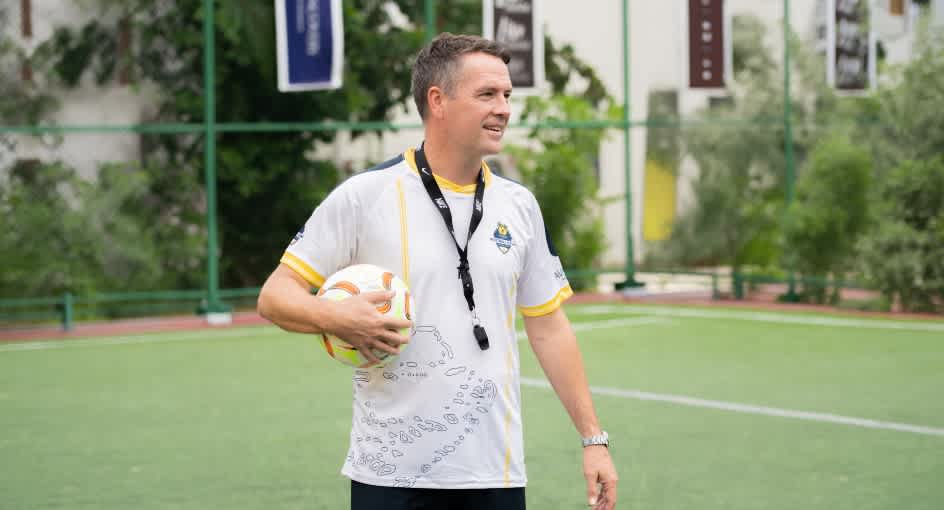 Kids' football training camp with English football legend, Michale Ownen at Avani+ Fares Maldives Resort