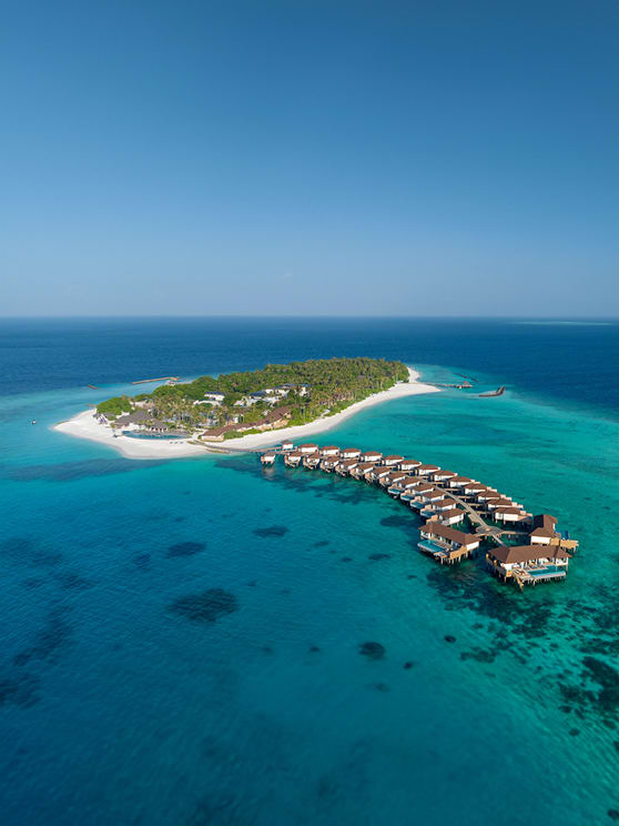 Aerial View of Avani+ Fares Maldives Resort