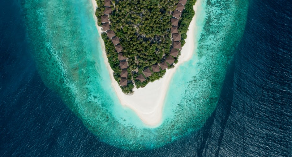 Avani+ Fares Maldives Resort - Island Aerial View