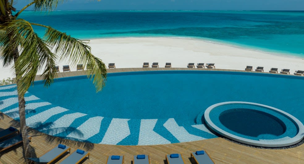 Splash Outdoor Pool at Avani Plus Fares Maldives