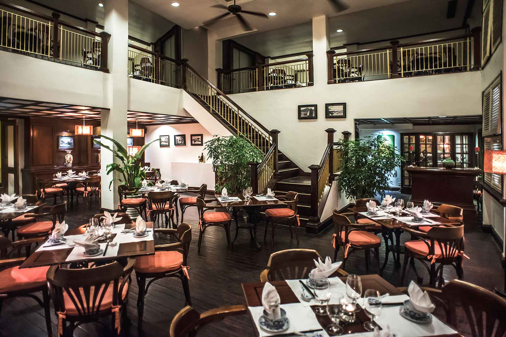 Interior of Nam Phuong restaurant