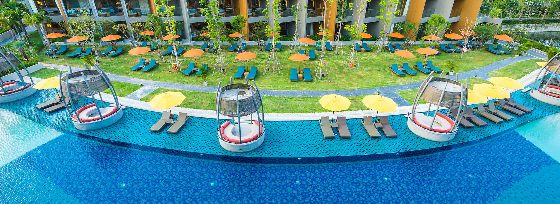 AVANI Hua Hin resort pool aerial view