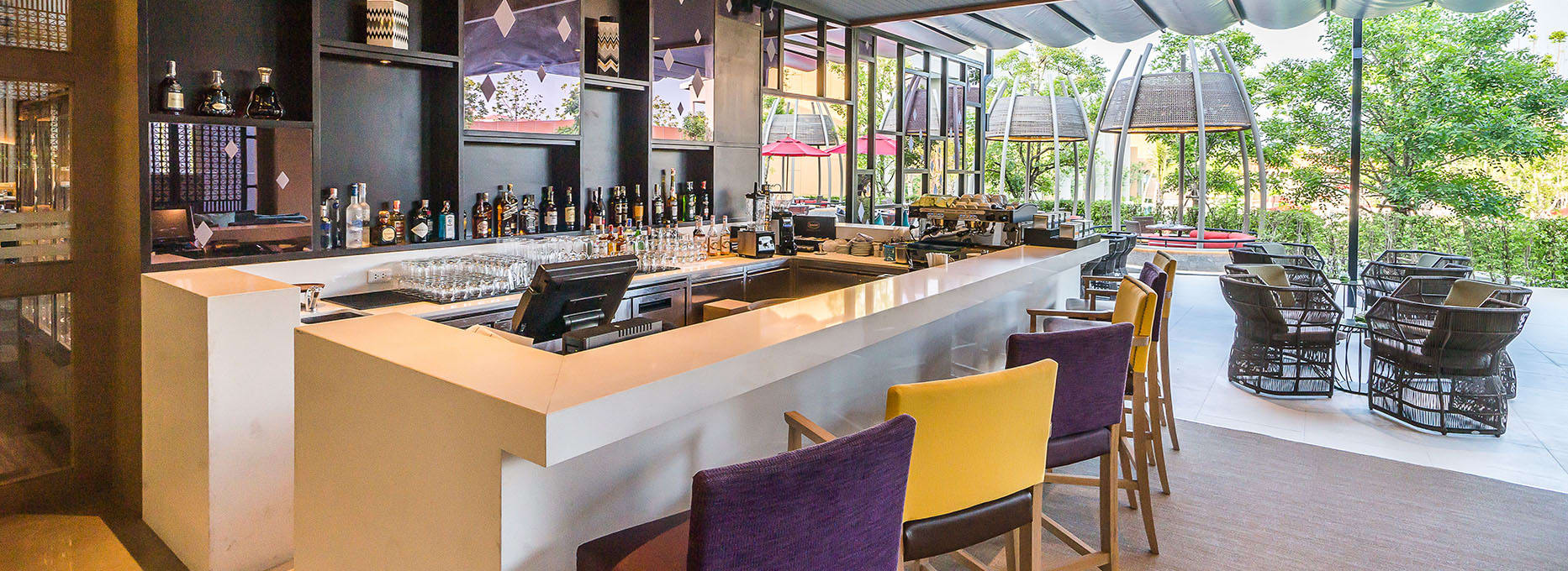 Bar seating at Terrace Bar by AVANI Hua Hin
