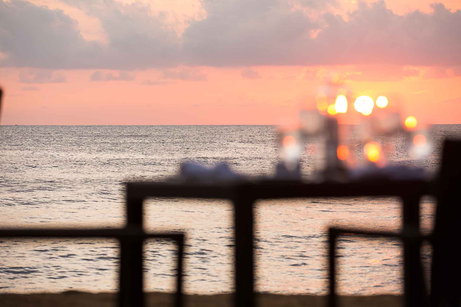 Private dining by the sea