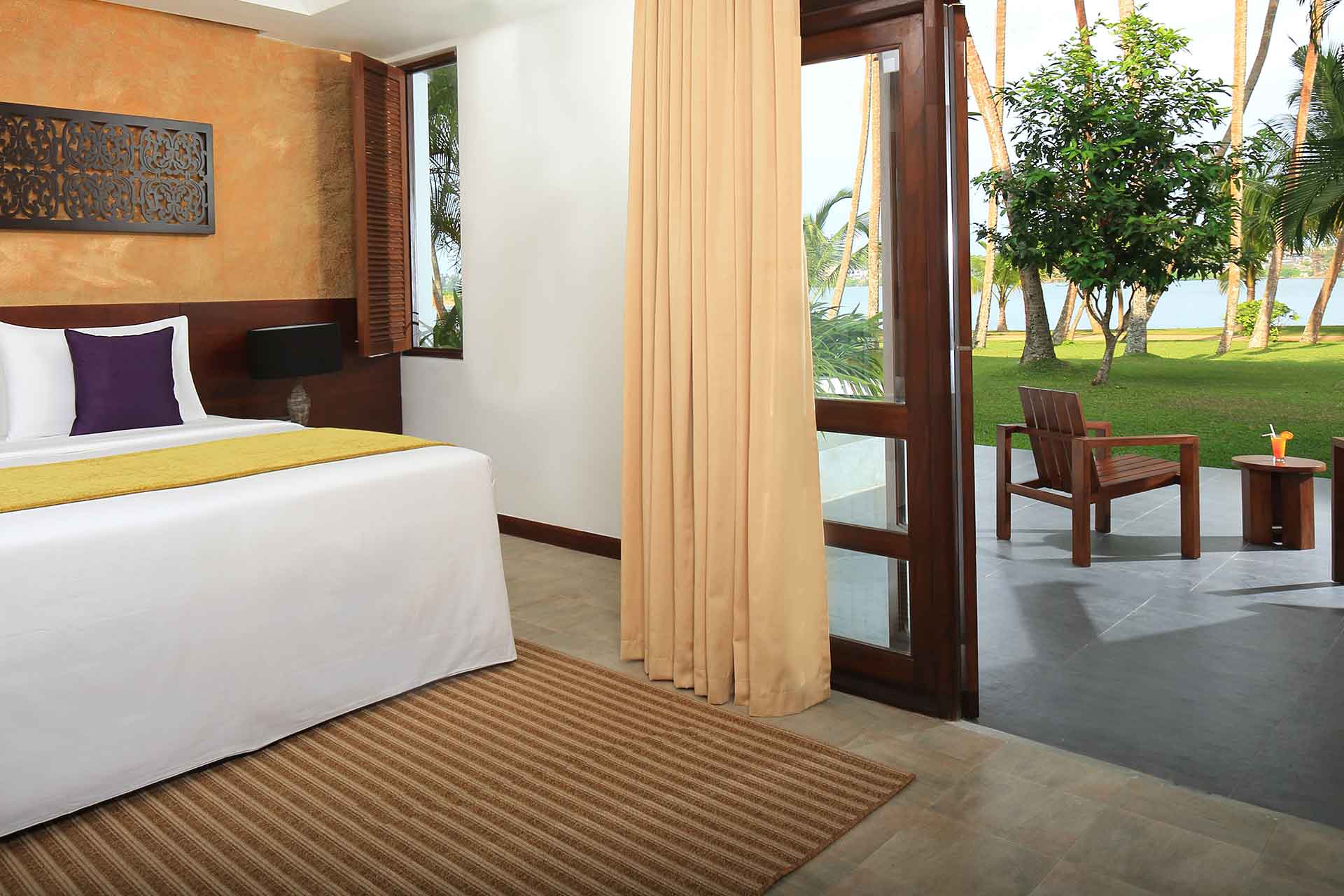 Interior of superior lagoon view room