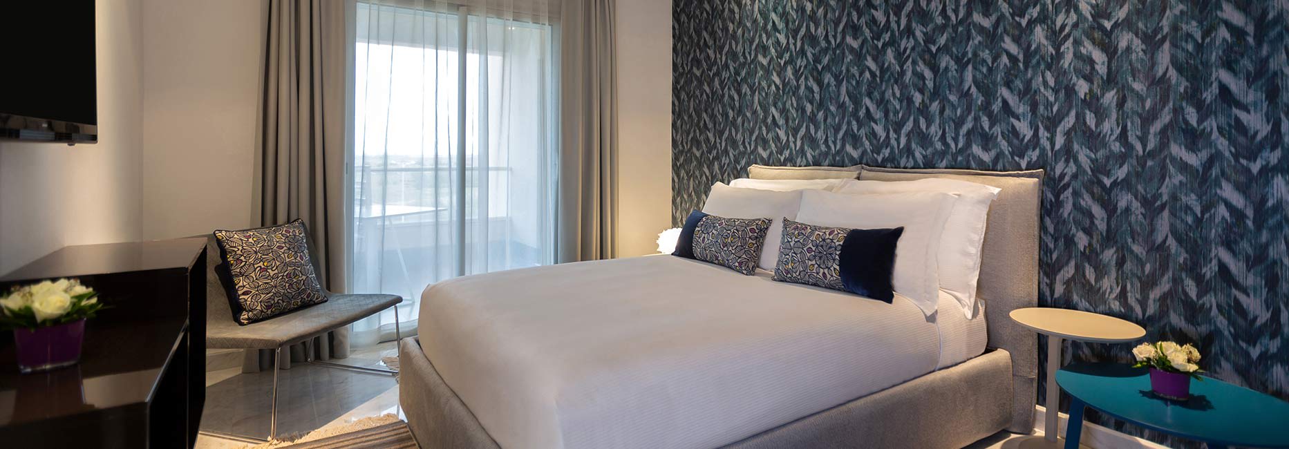 Avani Two Bedroom Lake View Suite Bedroom at Avani Les Berges du Lac Tunis Suites