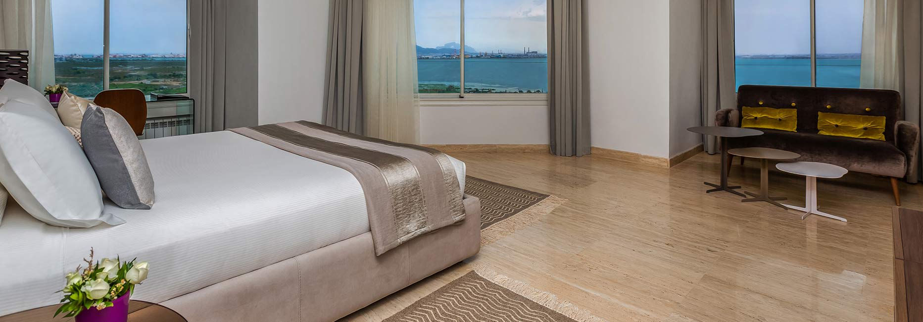 Avani Three Bedroom Lake View Suite Bathroom at Avani Les Berges du Lac Tunis Suites