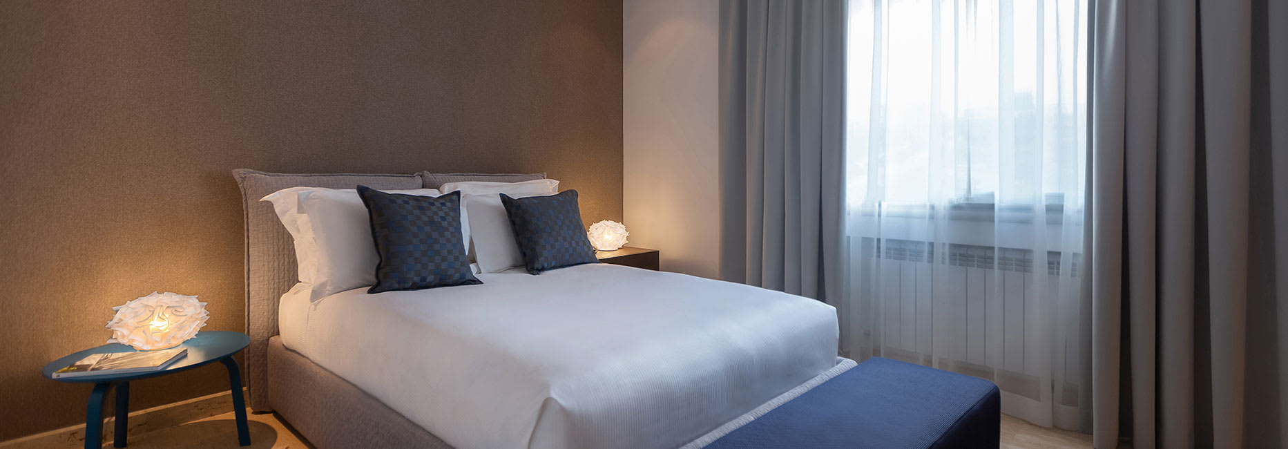 Avani Three Bedroom Lake View Pool Suite Bedroom at Avani Les Berges du Lac Tunis Suites