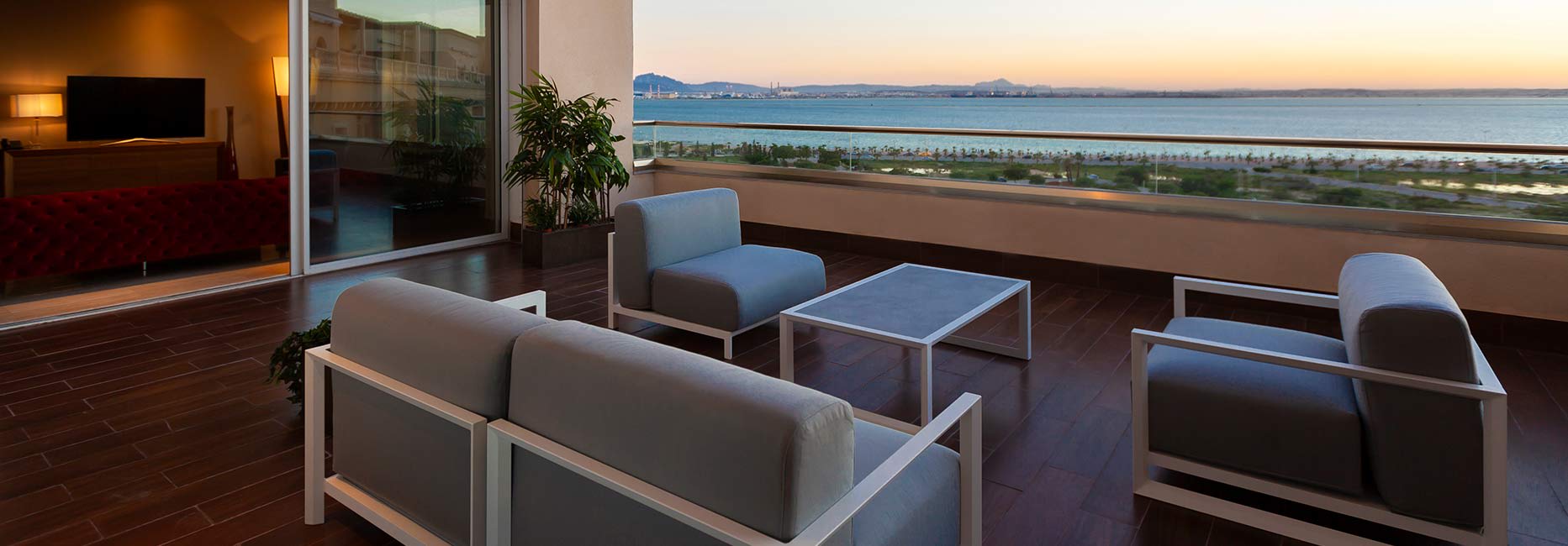 Avani Four Bedroom Lake View Loft Suite Terrace at Avani Les Berges du Lac Tunis Suites