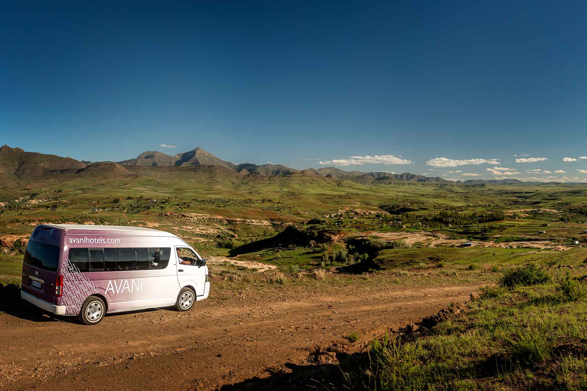 An AVANI van exploring Lesotho