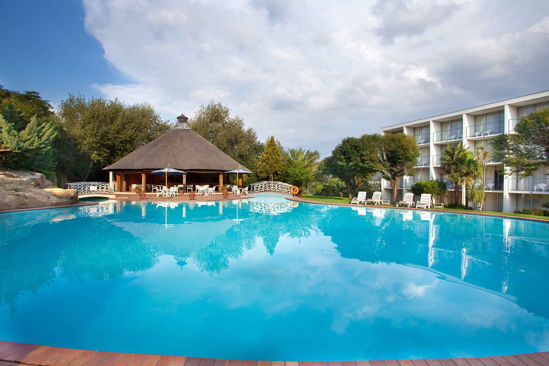 AVANI Maseru Hotel Pool and the pool deck