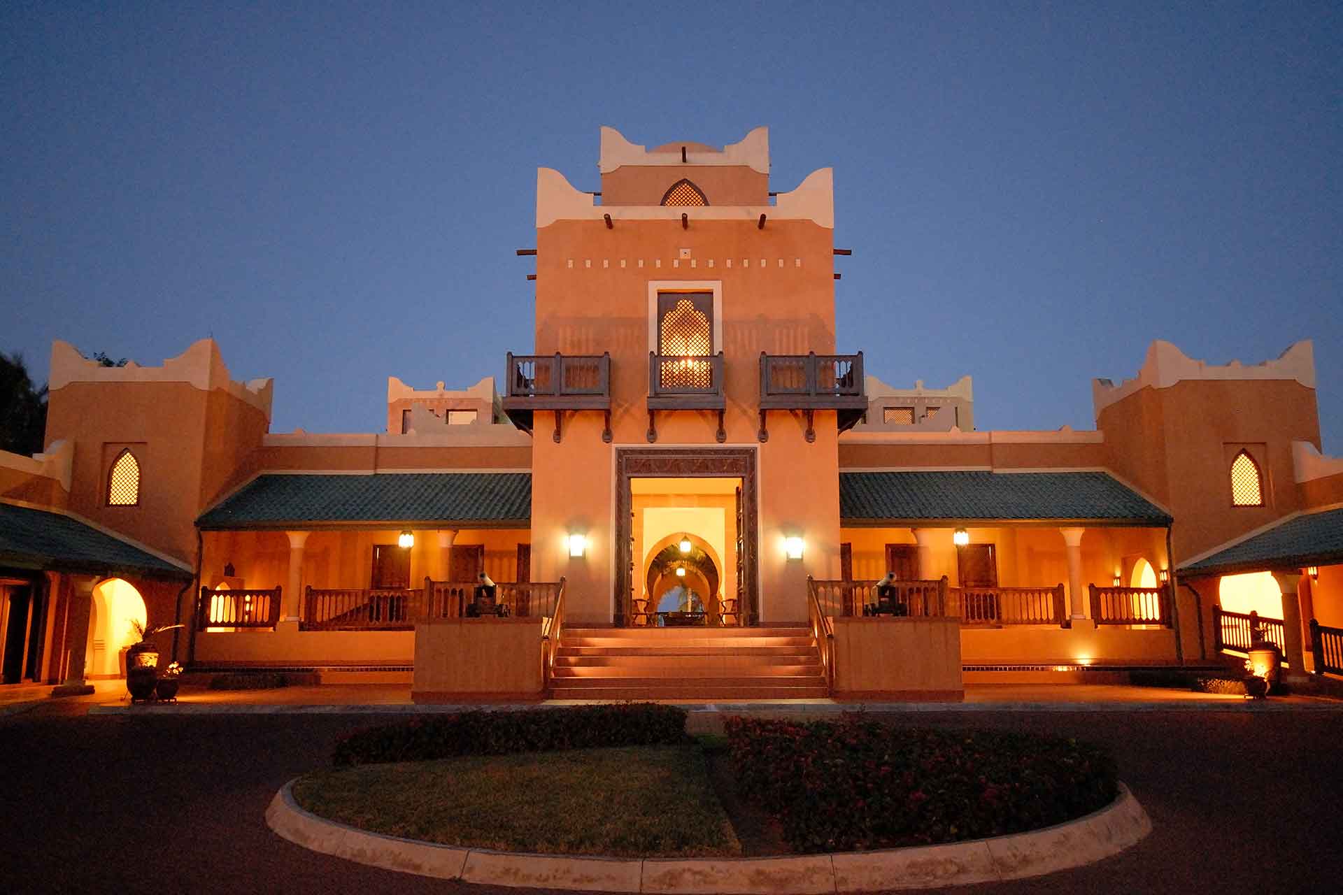 Exterior of AVANI Pemba at night
