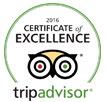 Trip advisor logo of excellence