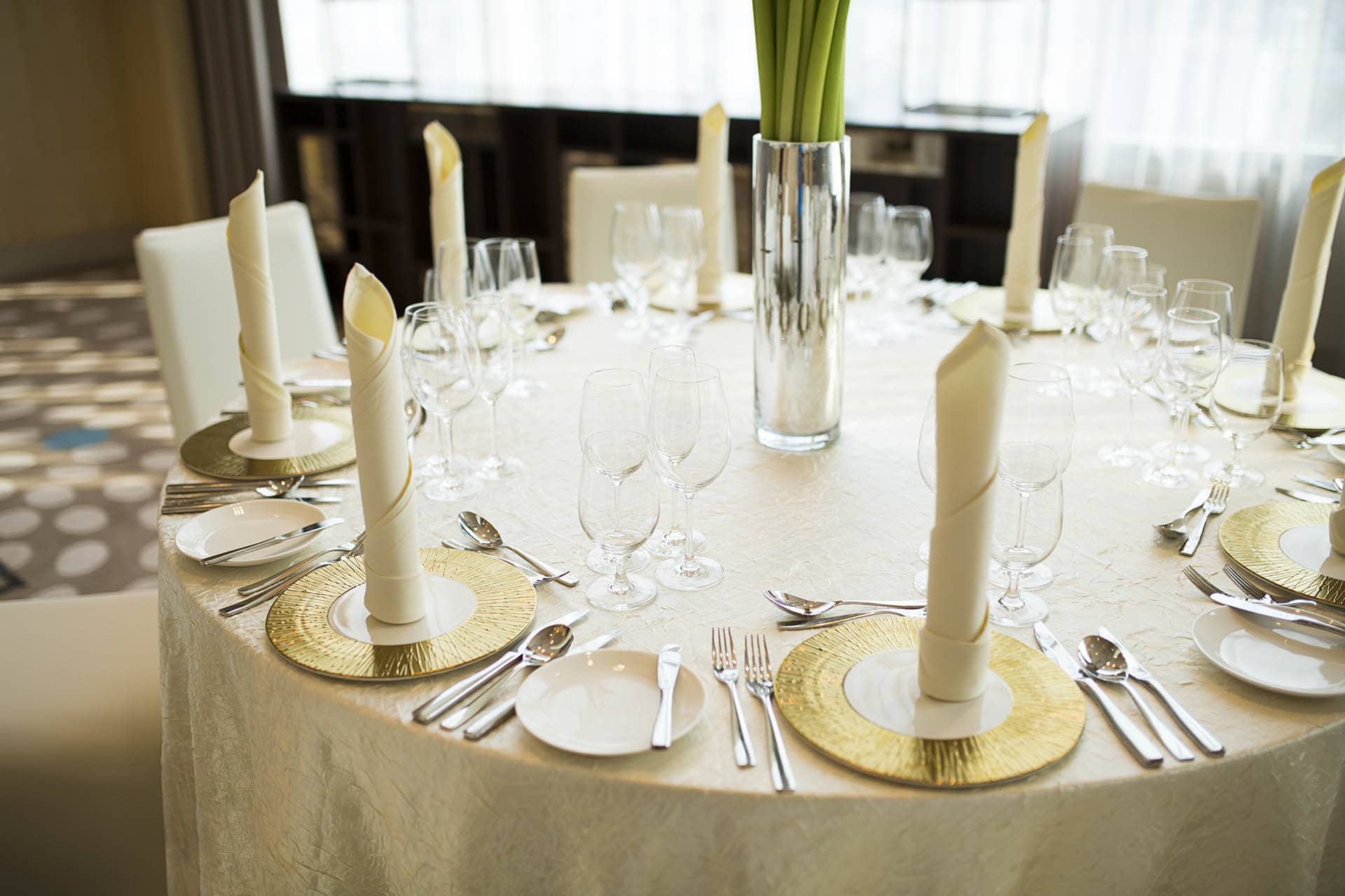 A well decorated table for a special event