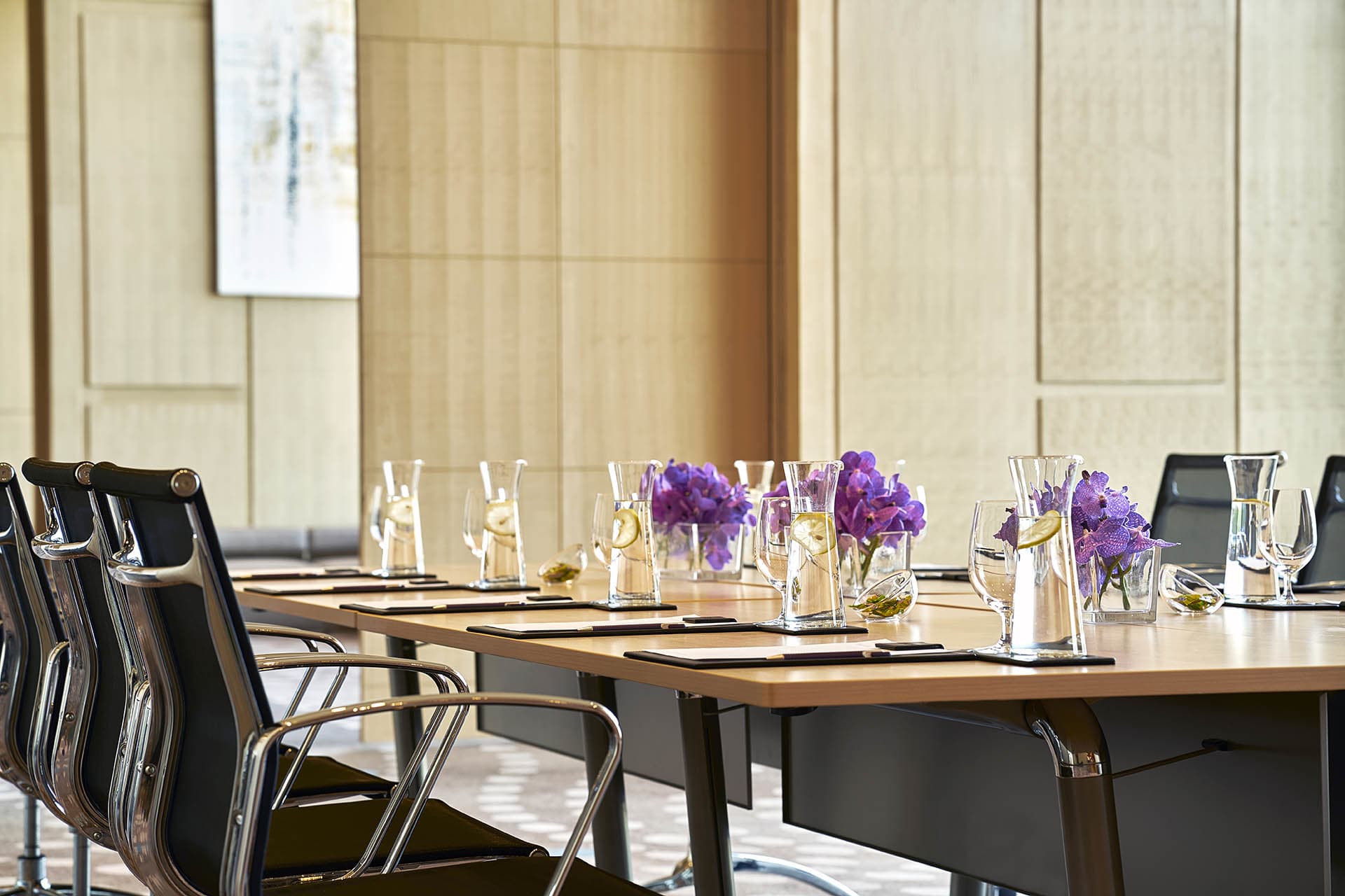 Boardroom set up at AVANI Riverside